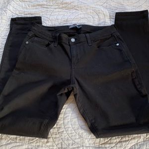 Fran Denim Sarah Mid Rise Skinny Black